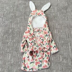 Floral Bunny Ear Kids Pajama Robe